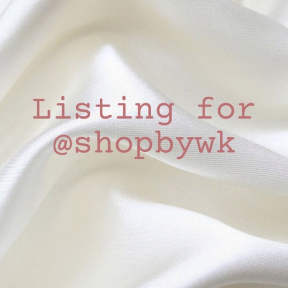 Listing for @shopbywk